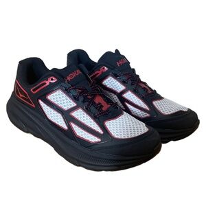 Hoka CLIFTON ONE9 Black and Red Athletic Shoes Unisex Sizing Men’s 10.5